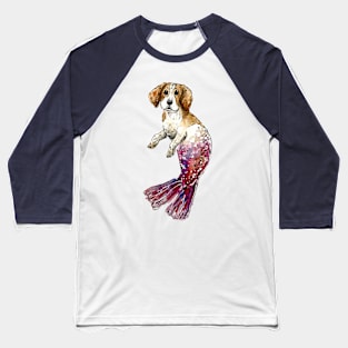 Beagle Mermaid Baseball T-Shirt